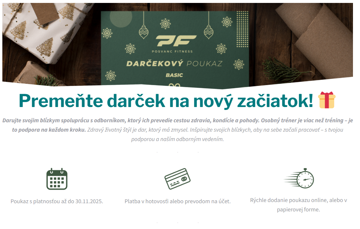 Pošvanc Fintess - Vianoce