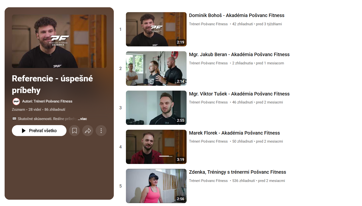 Pošvanc Fitness - Recenzie