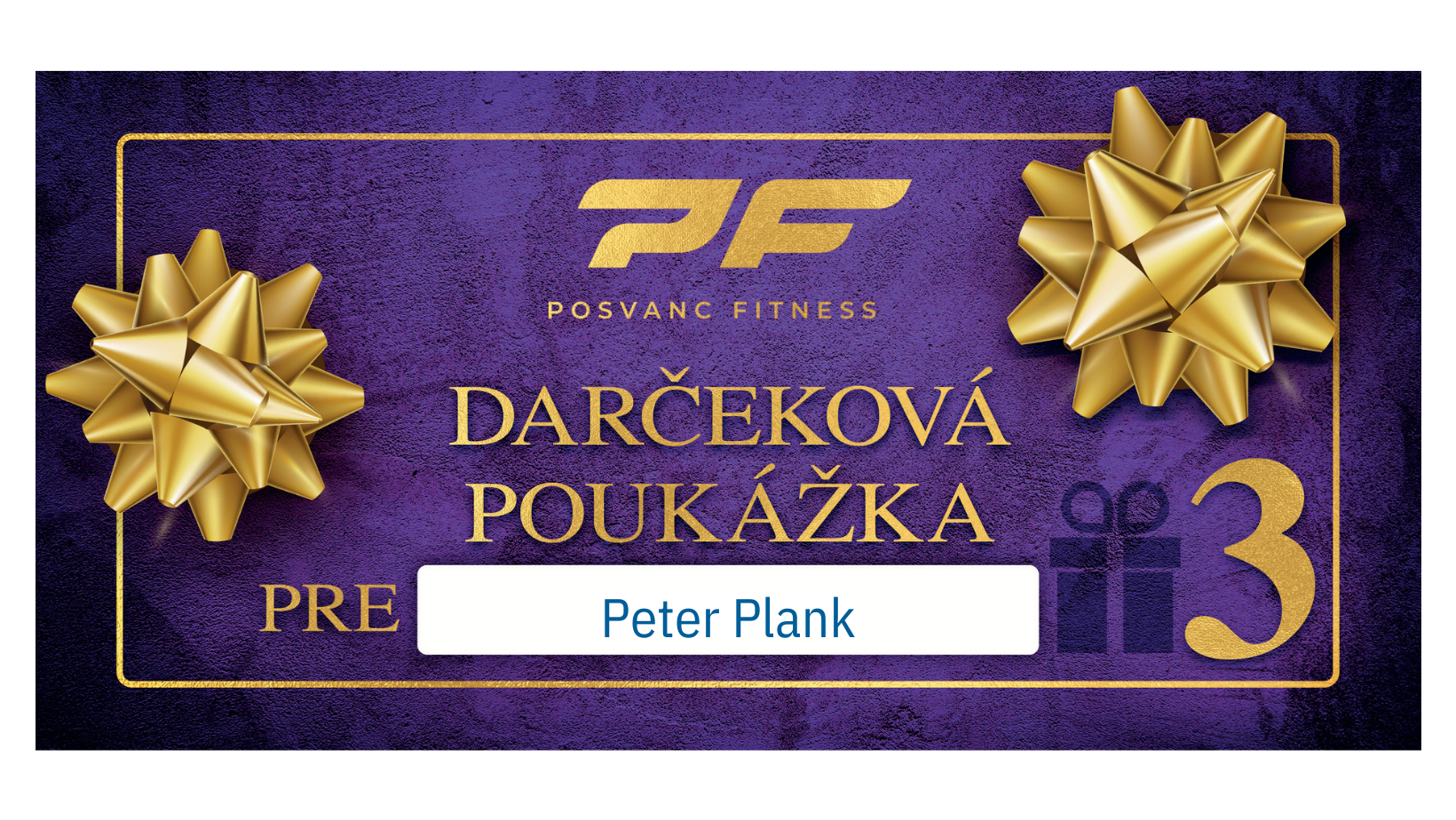 Darčekový pouakz Pošvanc Fitness 3